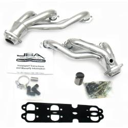 JBA Headers 1840SJS 1.5" Shorty Stainless Headers Silver Ceramic for GM C/K 4.3L