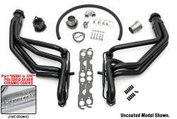 Hedman Hedders - Hedman 66091 SILVER LONG-TUBE E.O. HEADERS for 67-91 GM 283-400 TRUCKS w/A.I.R. - Image 1