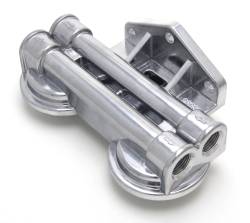 Trans-Dapt Performance - Trans-Dapt 1030 Dual Oil Filter Relocation Base w/1/2" NPT Port-PH8A Or equiv - Image 1