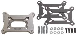 Trans-Dapt Performance - Trans-Dapt 2040 1/2" Holley 2BBL to Small 2BBL Manifold CarbAdapter Cast Alu - Image 1