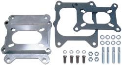 Trans-Dapt Performance - Trans-Dapt 2087 1-1/8" Tall 2BBL Carb to Quadrajet Mani. Carb. Adapter Cast Alu - Image 1
