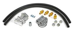 Trans-Dapt Performance - Trans-Dapt Performance Products 1850 90-DEG Single Oil Filter Relocation Kit - Image 1