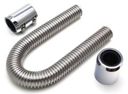 Trans-Dapt Performance - Trans-Dapt 8202 24" Stainless Steel Radiator Hose Kit Polished Alu. Ends - Image 1