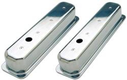 Trans-Dapt Performance - Trans-Dapt 6986 Plain Aluminum Valve Covers Tall 87-99 SB Chevy 5.0/5.7L - Image 1
