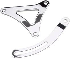 Trans-Dapt Performance - Trans-Dapt 9457 Alternator Bracket Set for Mopar 383-440 Chrome - Image 1