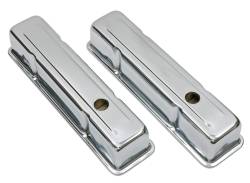 Trans-Dapt Performance - Trans-Dapt 9215 Chrome Traditional Design Valve Cover w/Baffles 58-86 SB Chevy - Image 1