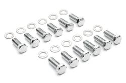 Trans-Dapt Performance - Trans-Dapt 9265 Chrome Intake Manifold Bolt 3/8" -16 x 1" Hex Head 12 Bolts - Image 1