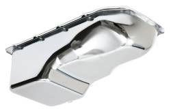 Trans-Dapt Performance - Trans-Dapt 9337 Chrome OEM Style Oil Pan Stock Capacity for Pontiac 265-455 - Image 1