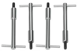 Trans-Dapt Performance - Trans-Dapt 9120 Chrome 1/4" -20 x 4-1/4" Tall T-Bar Style Valve Cover Fasteners - Image 1