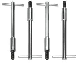Trans-Dapt Performance - Trans-Dapt 9672 Chrome 5/16"-18 x 5-3/8" Tall T-Bar Style Valve Cover Fasteners - Image 1