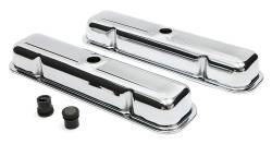 Trans-Dapt Performance - Trans-Dapt 9461 Chrome Plated Steel Valve Cover Short for 59-79 Pontiac 326-455 - Image 1