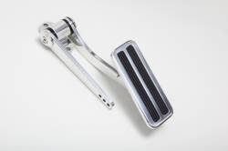 Trans-Dapt Performance - Trans-Dapt 9501 Firewall Gas Pedal 2 Rubber Inserts 4 x 1-3/4" Polished Alum. - Image 1