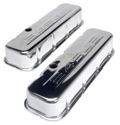 Trans-Dapt Performance - Trans-Dapt 9843 Chrome C.I.D. Logo Design Valve Covers Tall 65-00 BB Chevy 454 - Image 1