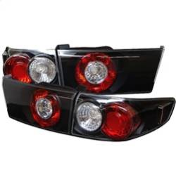 Spyder Auto - Spyder Auto 5003980 Black/Clear Euro Style Taillights for 03-05 Honda Accord - Image 1