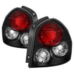 Spyder Auto - Spyder Auto 5005359 Black/Clear Euro Style Taillights for 01-06 Santa Fe - Image 1
