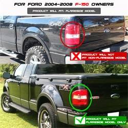 Spyder Auto - Spyder Auto 5003225 Black/Clear Euro Taillights for 04-08 Ford F150 Flareside - Image 2