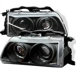 Spyder Auto - Spyder 5010827 Black/Clear LED Halo Projector Headlights for 90-91 Civic CRX - Image 1