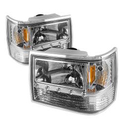 xTune Auto - xTune Auto 5017659 Chrome/Clear Crystal Headlights - Image 1