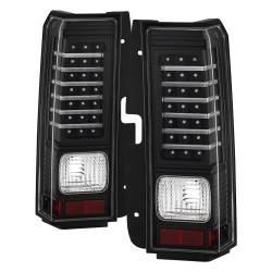 Spyder Auto - xTune Auto 5017697 Black/Clear LED Taillights for 06-09 Hummer H3 - Image 1