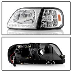 Spyder Auto - xTune Auto 5014191 Chrome/Clear Front Headlight Kit for 97-03 Expedition/F150 - Image 2