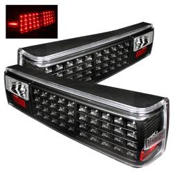 xTune Auto - xTune Auto 5012975 Black/Clear LED Taillights for 87-93 Ford Mustang - Image 1