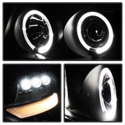 Spyder Auto - Spyder Auto 5078421 Black/Smoked LED Halo Projector Headlights for Ford F150 - Image 3