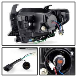 Spyder Auto - Spyder Auto DRL Projector Headlights Black/Clear for Tundra 5080158 - Image 3