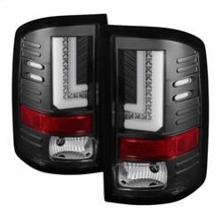 Spyder Auto - Spyder Auto 5080660 Black/Clear LED Taillights for 14-16 Sierra 1500/HD - Image 1