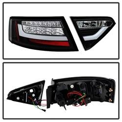 Spyder Auto - Spyder Auto 5082275 Black/Clear LED Taillights for 08-12 Audi A5 Quattro - Image 2