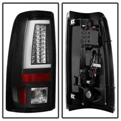 Spyder Auto - Spyder Auto 5081865 Black/Clear LED Taillights for 99-02 Silverado/Sierra - Image 3