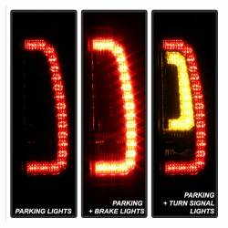Spyder Auto - Spyder Auto 5083418 Black/Clear LED Taillights for Suburban/Tahoe/Yukon - Image 7
