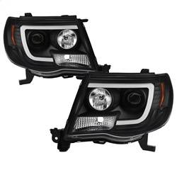 Spyder Auto - Spyder Auto 5084514 Black Light Bar Projector Headlights for 05-11 Toyota Tacoma - Image 1