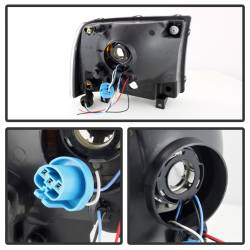 Spyder Auto - xTune Auto 9026164 Black/Clear Headlights w/LED for 00-04 F250/F350/Excursion - Image 2