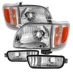 Spyder Auto - xTune Auto 9027468 Crystal Front Headlight Kit Chrome/Clear - Image 1