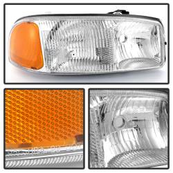 xTune Auto - xTune Auto 9027345 OEM Front Headlight Kit Chrome/Clear - Image 2