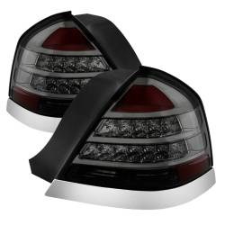 xTune Auto - xTune Auto 9027628 LED Taillights Chrome/Smoked for 98-11 Ford Crown Victoria - Image 1