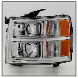 Spyder Auto - xTune Auto 9027802 Projector Headlights Chrome/Clear for 07-13 Silverado 1500 - Image 2