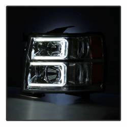 Spyder Auto - xTune Auto 9027802 Projector Headlights Chrome/Clear for 07-13 Silverado 1500 - Image 8