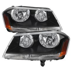 xTune Auto - xTune Auto 9025297 Crystal Headlights Black/Clear - Image 1