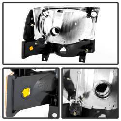 Spyder Auto - xTune Auto 9025402 Black/Clear Headlights w/Bumper Light 99-04 F250/Excursion - Image 2