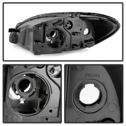 Spyder Auto - xTune Auto 9024740 Black/Clear Headlights 00-07 Ford Taurus - Image 2
