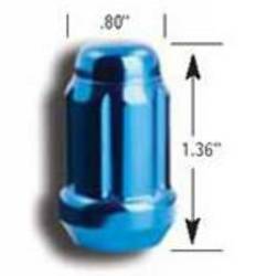 Gorilla Automotive - Gorilla 21122BL Small Lug Nut Acorn QTY 16 w/Key Blue 12mm x 1.25 - Image 2