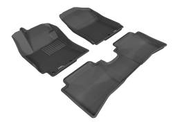 3D MAXpider - 3D MAXpider L1HY02201509 Kagu Floor Mat F&R Black for 12-17 Accent Sedan - Image 1