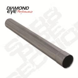 Diamond Eye 400048 Straight 4" ID x 4" OD x 48" Long Aluminized