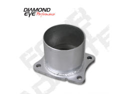 Diamond Eye Performance - Diamond Eye 321045 4 Bolt Adapter 4" Aluminized for 01-07.5 Chevy/GMC 6.6L - Image 1