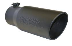 Diamond Eye Performance - Diamond Eye 4512BRA-DEBK Tip Bolt-On Rolled Angle Cut-Diamond Eye Logo Embossed - Image 2