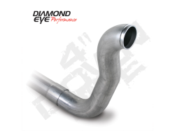Diamond Eye 220104 Aluminized 4" Downpipe for 89-93 Dodge RAM 5.9L w/Hx40 Flange
