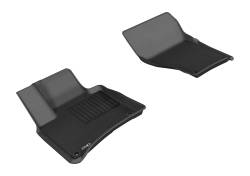 3D MAXpider - MAXpider L1PO01011509 Kagu Floor Mat Front Black for 11-18 Cayenne/Touareg - Image 1