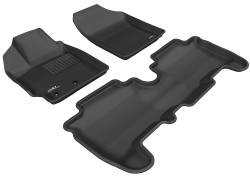 3D MAXpider - MAXpider L1TY02401509 Kagu Floor Mat Front/Rear Black for 07-11 Yaris Hatchback - Image 1