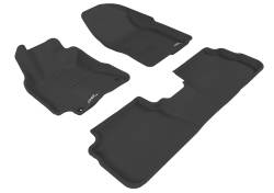 3D MAXpider - MAXpider L1TY05901509 Kagu Floor Mat Front Rear Black for 09-13 Toyota Corolla - Image 1